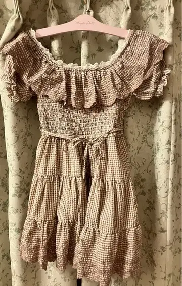 편의점 리즈리사 셔링 미니 원피스