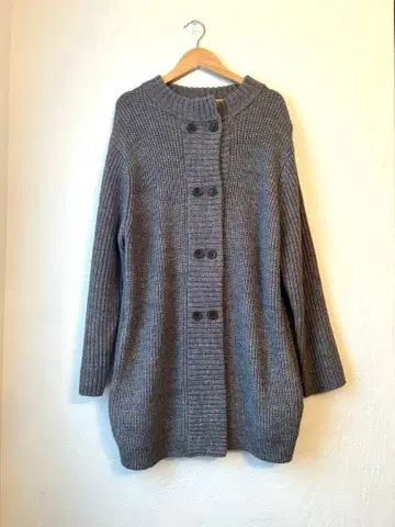 크로커다일 니트 가디건 롱 M