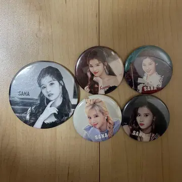 TWICE 사나 캔뱃지 5개 세트