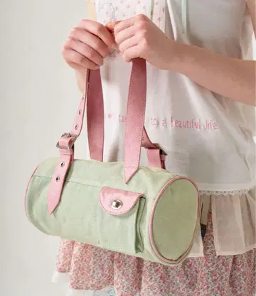 TINA : JOJUN 바이컬러 데님 미니백