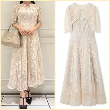 snidel 스나이델 레이스 볼레로 드레스