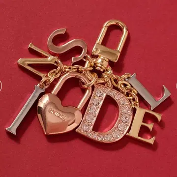 SNIDEL 스나이델 메탈 로고 참 MIX