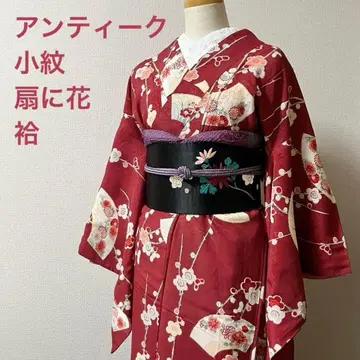 앤티크 기모노 코몬 이중 기모노 다이쇼 로망 소후리소데