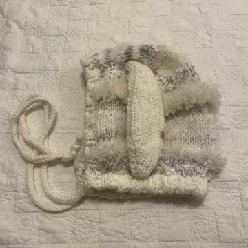 rurumu: 토끼 모자 니트 모자 토끼 귀