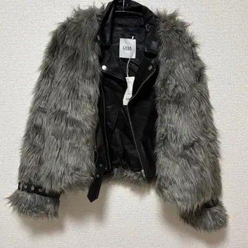 GYDA 레이어드 에코 퍼 라이더 자켓