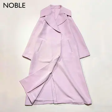 K02 미사용 노블 트리플 크로스 와이드 칼라 롱 코트 아우터 코트