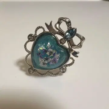 마르베리코 반지 링 파랑 꽃