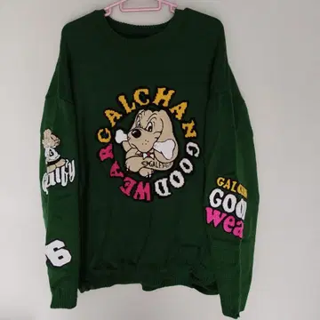 새상품급 레어 상품 GALFY (갈피) 그린 니트 스웨터