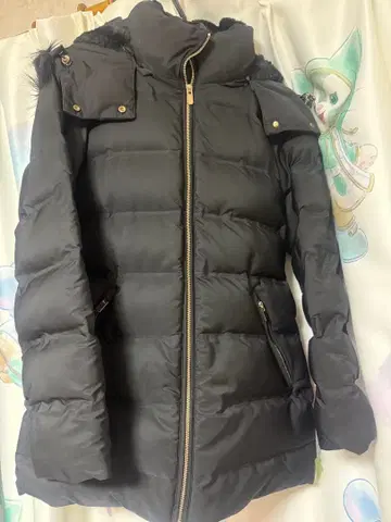 zara 다운 자켓 블랙