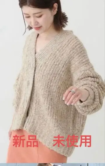 스픽 앤 스팬 알파카 믹스 오버 가디건