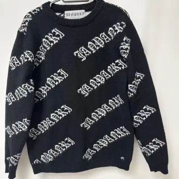 JAPANAZI 로고 니트 스웨터