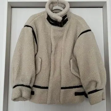 fifth 보아 블루종 자켓 크림