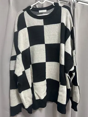 cft block check useful knit /Black