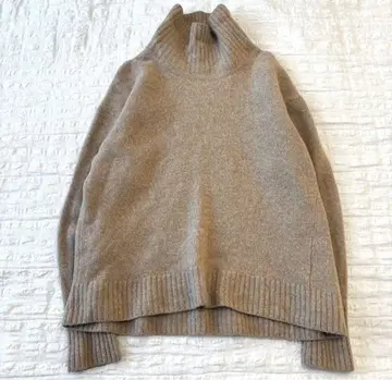 Plage 플라주 캐시미어 혼방 슈퍼 파인울 하이넥 니트