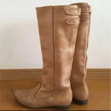 22.5cm WELWITSCHIA 비치아 롱 부츠 천연 가죽