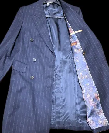 폴스미스 컬렉션 스트라이프 네이비 코트