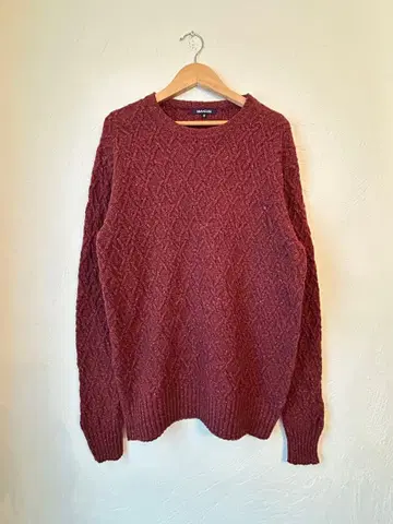 ABAHOUSE 아바하우스 케이블 니트 스웨터 실크 혼방 L