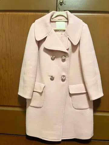 KATE SPADE 울 롱 코트 핑크 XS