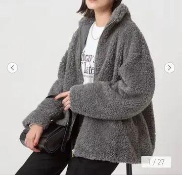 보아 스탠드 카라 블루종