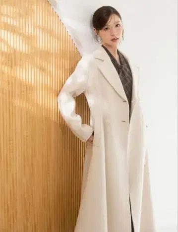 MERCURYDUO 울 체스터 코트 M 사이즈 아이보리