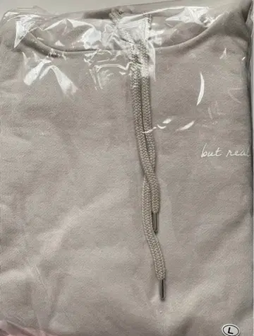 미야세 류비 but real 후드 부착 후드티 후디 베이지 L
