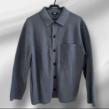 [ 타임세일 중 ] UNIQLO 밀라노 리브 가디건 남성용 M 그레이