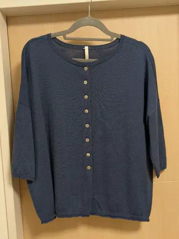 [새상품급] STAMP AND DIARY 2way 가디건 다크 블루