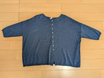 [새상품급] STAMP AND DIARY 2way 가디건 다크 블루