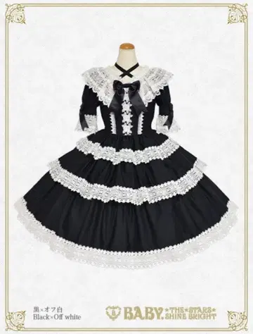 익명 배송 엘리자베스 인형 원피스 블랙 화이트