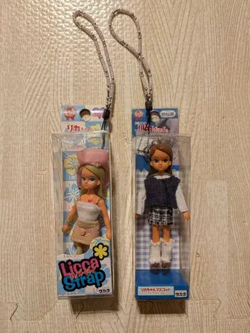 리카짱 인형 스트랩 2체 세트