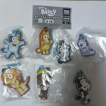 bluey 푹신푹신 러버 키링 캡슐 토이 가챠가챠