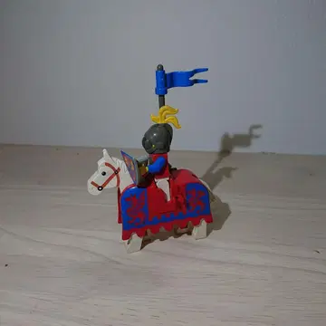 레고 LEGO 성 시리즈 미니 피규어 기사 화이트 말