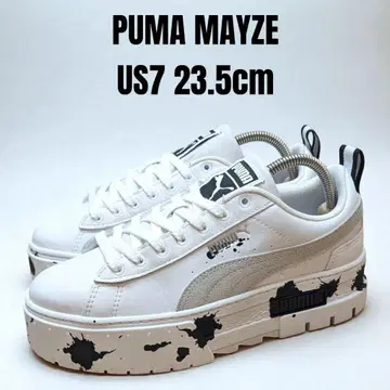 PUMA MAYZE 푸마 메이즈 23.5cm 페인트 통굽 화이트