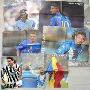 [ 6장 세트 ] 로베르토 바지오 축구 포스터