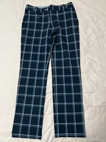 먼싱웨어 체크 무늬 팬츠