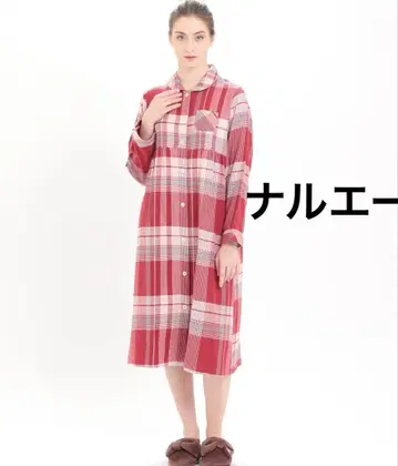 나루에 코튼 플란넬 원피스