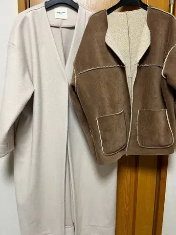 FREAK'S STORE 프릭스스토어 롱 코트 노카라 코트