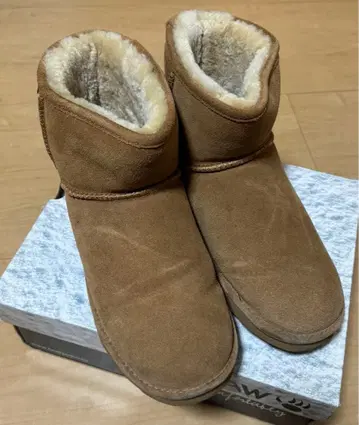BEARPAW 나노 유니버스 별주 어그 부츠 Demi 카멜 10