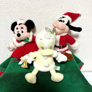 레트로 디즈니 크리스마스 인형 배지 미니, 구피, 도날드