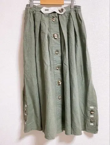 [ 구제 의류 ] 그린 티롤리안 스커트