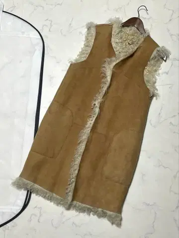 Drawer 무스탕 리버서블 지레 베스트 컬리 퍼 드로어