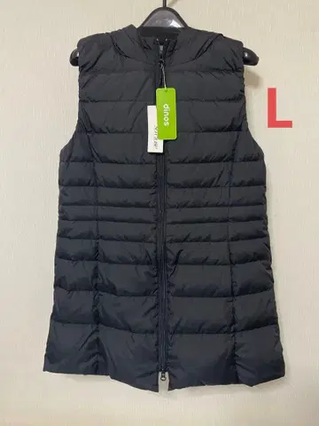 새상품 dinos soclose 후드 부착 다운 베스트 L