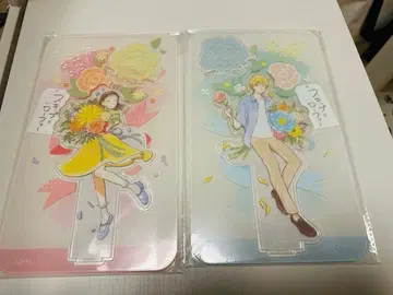 스킵과 로퍼 꽃다발 중국 한정판 아크릴 스탠드 2체 세트