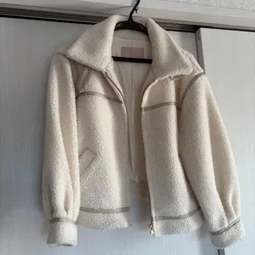 31 sons de mode 아우터 보아 코트 화이트