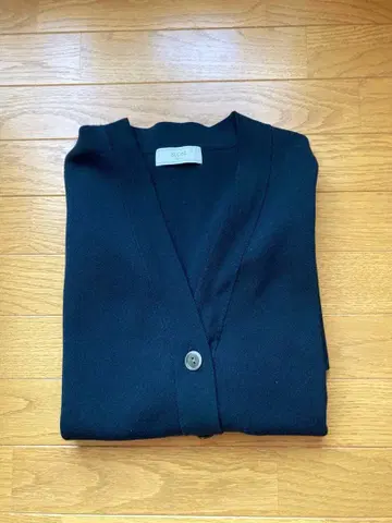 SLOBE IENAV 넥 가디건 네이비 오버 사이즈