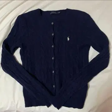 폴로 랄프로렌 케이블 니트 가디건 울 캐시미어