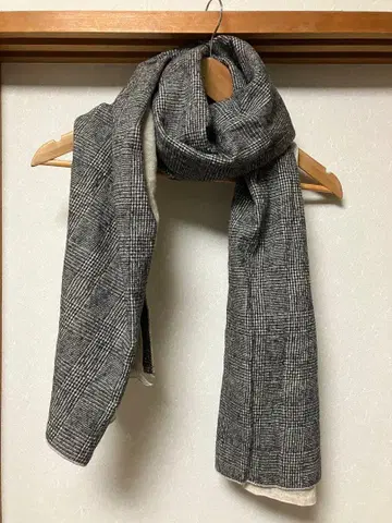 팔라스 팰리스 스톨 글렌체크 울