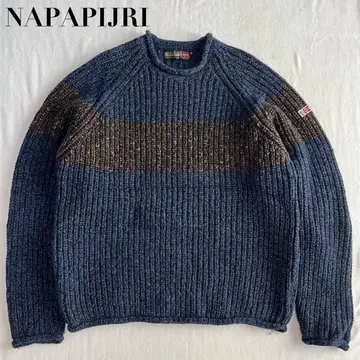 이탈리아제 NAPAPIJRI 울 니트 스웨터 M