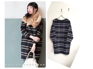 KBF+ 체크 코쿤 원피스