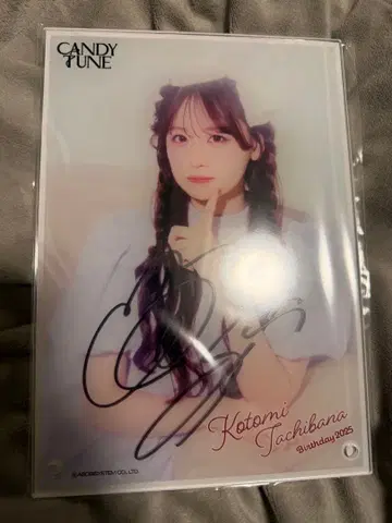 타치바나 코토미 생일 2025 스키복권 A상 친필 사인 아크릴 사진 패널